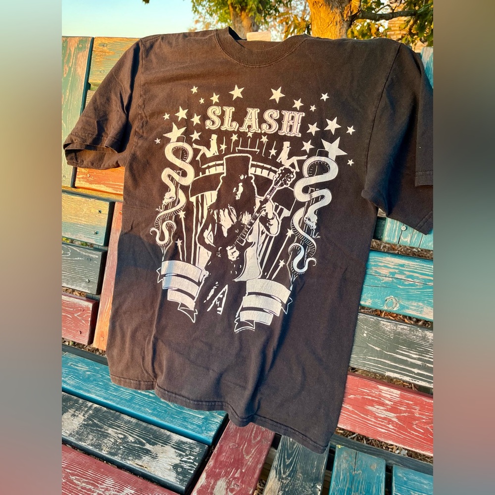 Vintage 2007 Slash Hanes Heavyweight Black T-Shirt